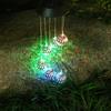 Solar Wind Chime Garden Metal Orb Wind Chime with Color-Changing Solar Lights