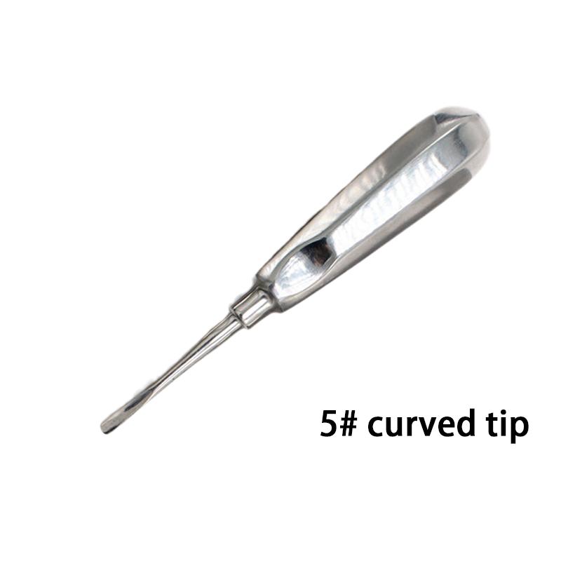 

1Pc Dental Extraction Elevator Stainless Steel Tooth Dentist Tool Stright Curved Root Elevator Minimally Invasive Dentistry Tool