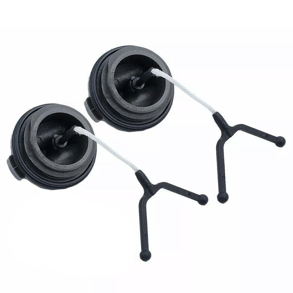 2pcs Gas Fuel Oil Tank Cover Cap Black ABS Fit for Husqvarna 36 41 50 51 55 136 137 141 142 154 254 262