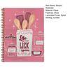 Life Is Short Lick The Spoon A Blank Recipe Journal Cookbook Spiral Bound Notebook To Organize Your Recipes