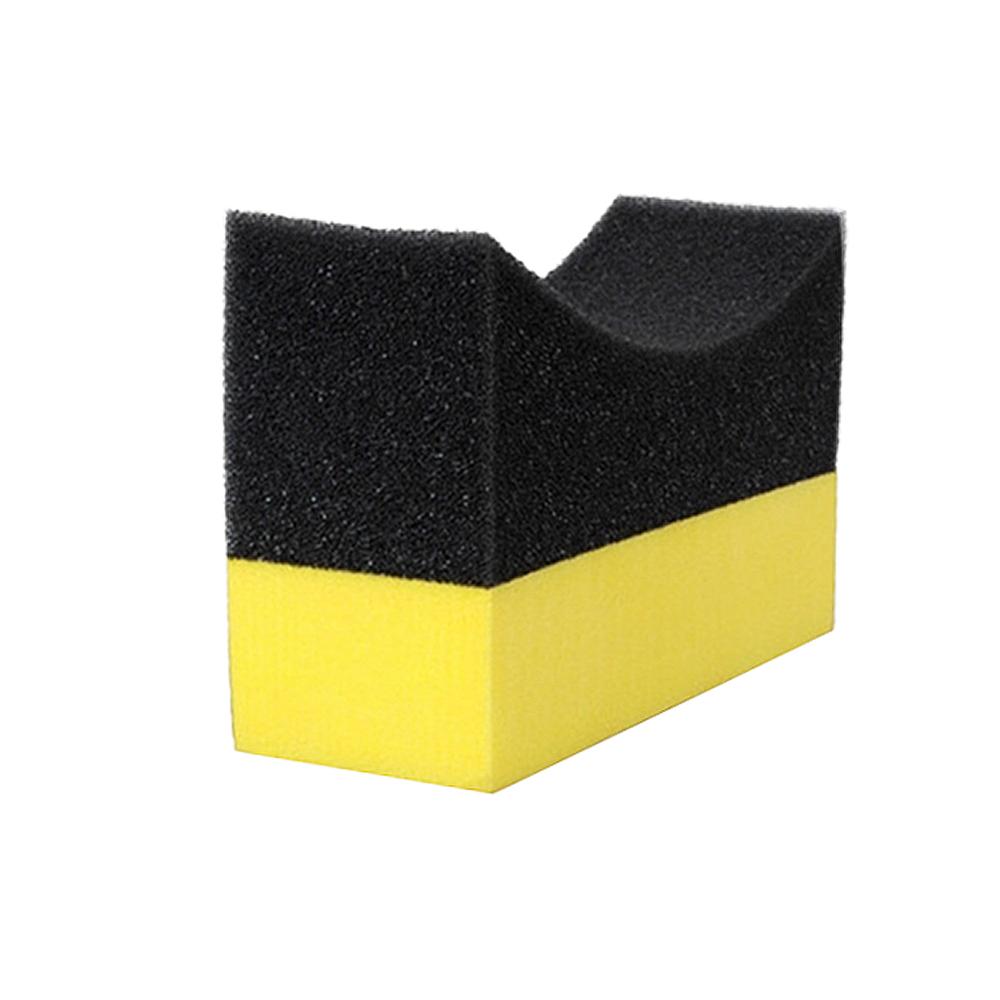 Car Cleaning Sponge U-Shape Tire Contour Pads Polishing Sponge Cleaning Sponge Tyre Cleaning Sponge