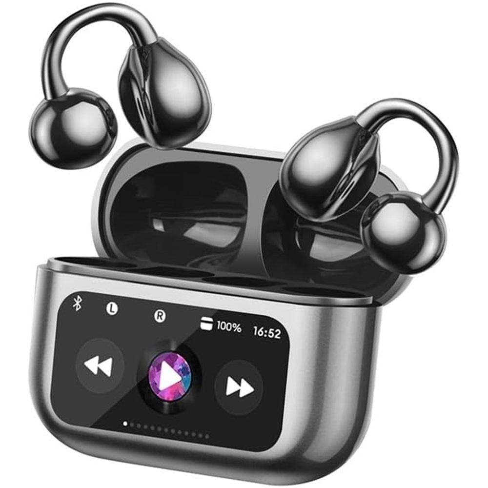 Słuchawki douszne z klipsem na ucho z otwartym uchem Inteligentny ekran dotykowy Słuchawki bezprzewodowe Bluetooth 5.4 z otwartym uchem Wbudowany mikrofon Wodoodporne słuchawki IPX7 na Androida iOS