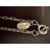 Used GIVENCHY Vintage 4G Logo Necklace Silver Color