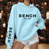 Women's Fashionable Casual Printed Letter Casual Hooded Sweatshirt With Pockets