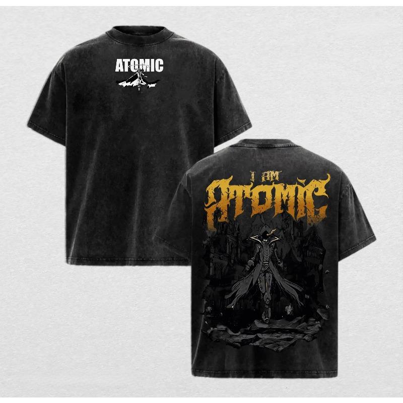 

Anime The Eminence in Shadow T-shirt Vintage Washed Oversized T Shirt Summer Short Sleeve Cotton Tees Tops Men Women Clothing XXL чорний