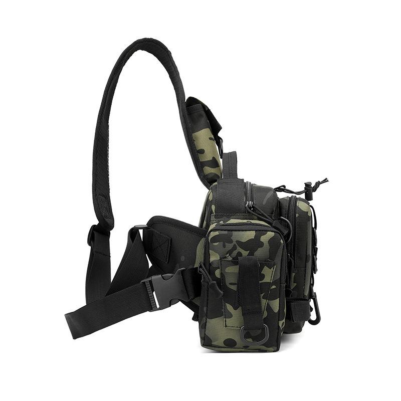 Multifunctional Casual Luya Bag Chest Bag Waist Bag Outdoor Shoulder Crossbody Bag Fishing Rod Bag Equipment Fishing Bag Back