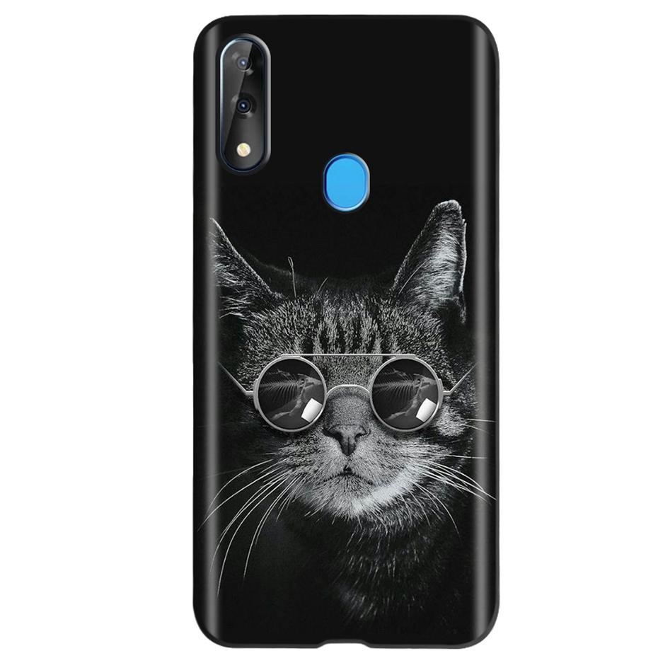 Etui do ZTE Blade V10 Modny Wzór Kwiatowy Serce Etui na Telefon do ZTE Blade V10 Vita V 10 Czarne Silikonowe Miękkie TPU Zderzak