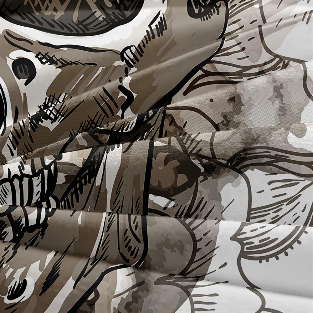 Totenkopf-Bettbezug-Set, Queen-Size-Skelett/Paisley-Blumenmuster, luxuriöses, weiches Bettwäsche-Set, Bettdeckenbezug (1 Bettbezug + 2 Kissenbezüge)