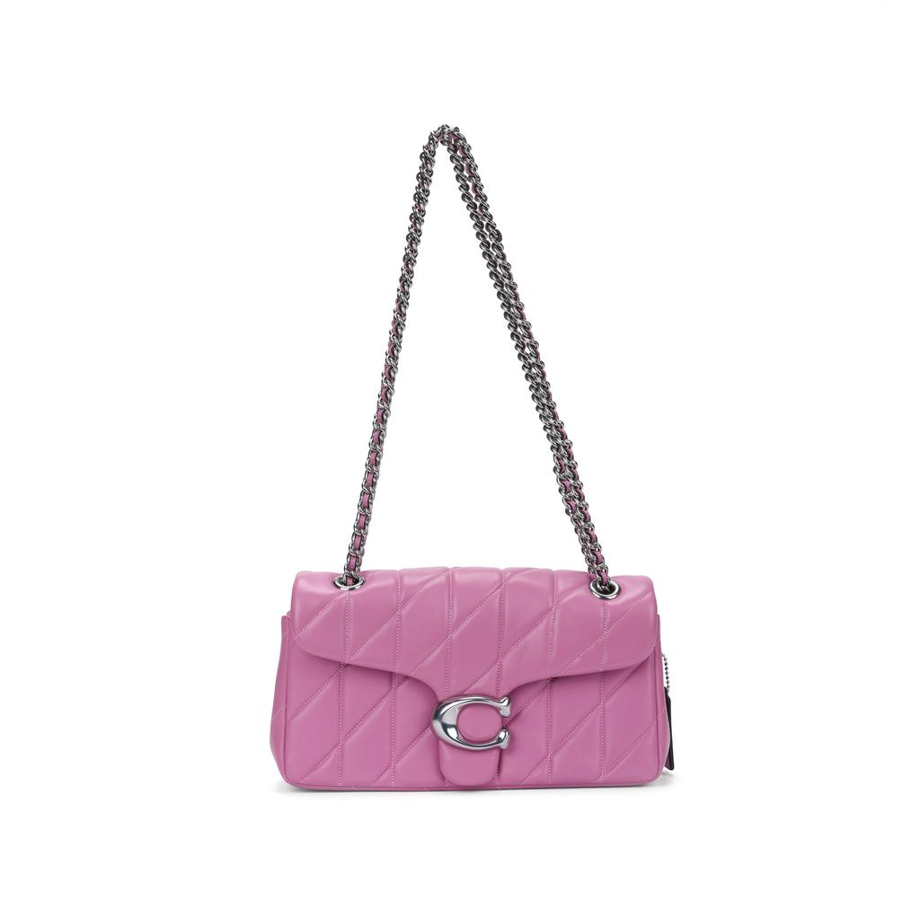 COACH Tabby Nappa Leather Shoulder Bag Medium Women's Pink CP150-LHDB8