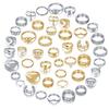 Simple and Elegant Wheat-ear Pearl Ring with Diamond accents23A Set of Retro and Fashionable Accessories for Women