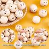 20mm Smiling Face Beads for Jewelry Making DIY Bracelets Bag Charm Keychain