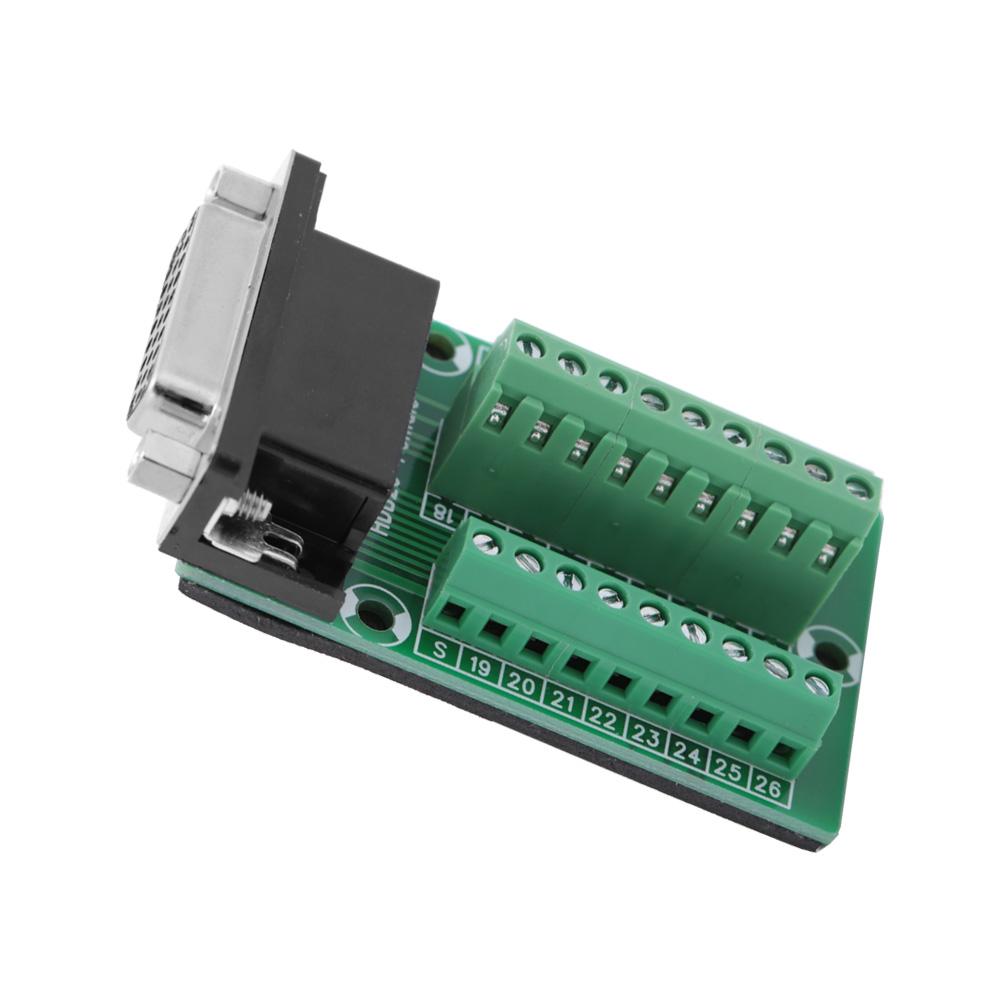 DB26 DB26M201 Female Connector Terminal Breakout PCB Borad