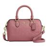 Bolsa Boston Mini Rowan 17 Logo em Relevo Couro Granulado Bolsas Femininas Rosa CCF28-IMPEO