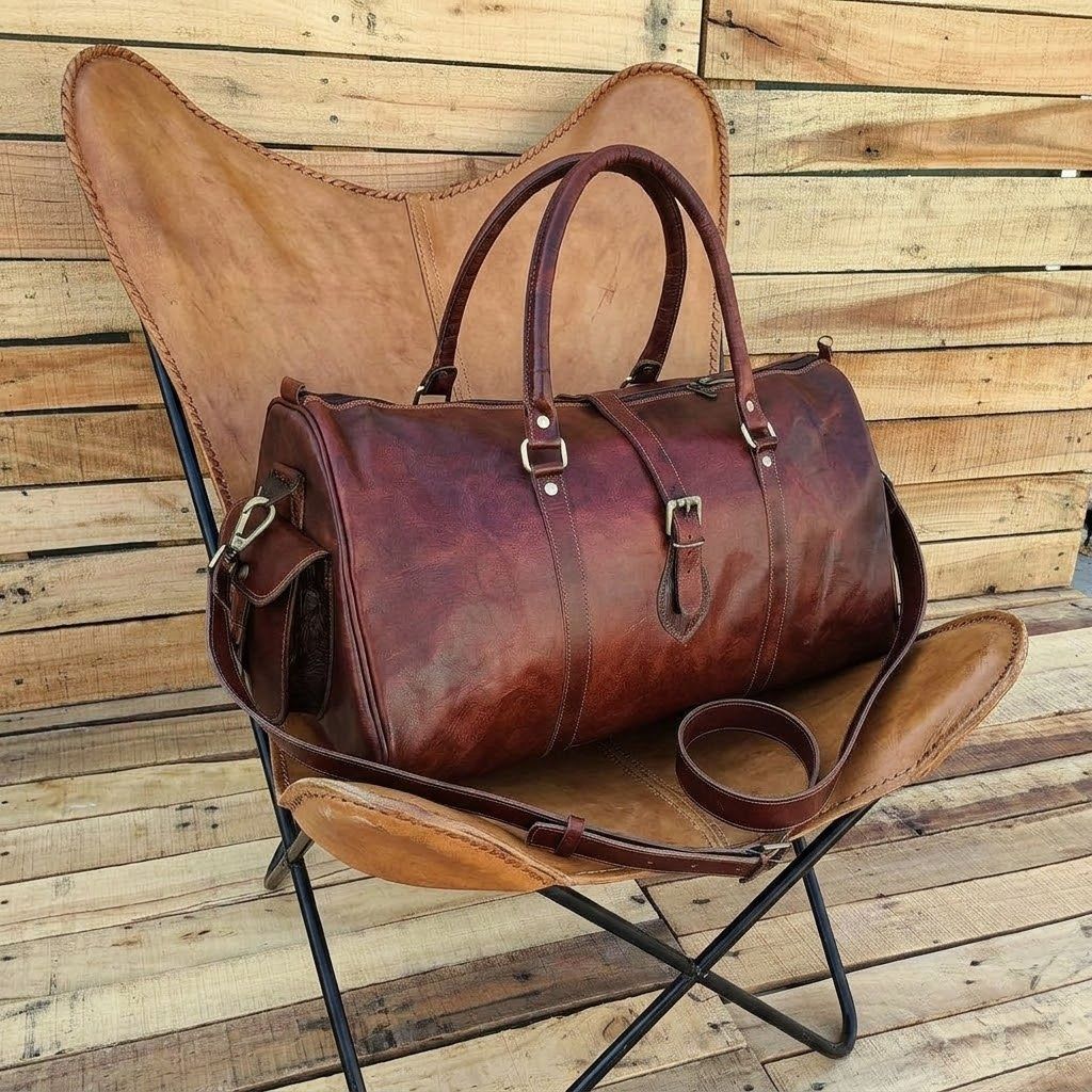 Leather Duffle Bag, Handmade Leather Weekender, Gym Bag Men, Vacation Duffel Bag, Travel Bag, Overnight Bag, Leather Holdall, Groomsmen Gift