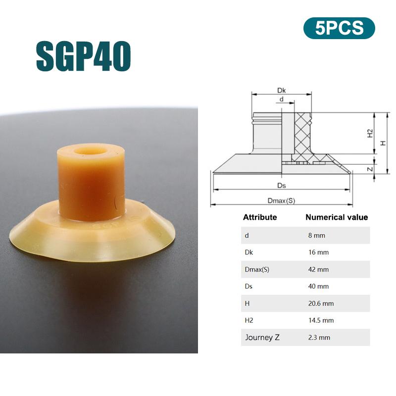 5 Bucăți Geantă Manipulator Deschidere Vid Suport Vid Sgp15/20/24/30/40 Componente Pneumatice Pentru Accesorii Industriale
