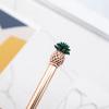 1 Pieces Cute Metal Pineapple Ballpoint Pen Interesting Ballpoint Pen School Stationery School Office Supplies