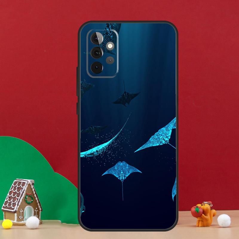 Animal Manta Ray Case For Samsung Galaxy A54 A06 A16 A26 A36 A56 A53 A32 A52 A33 A13 A55 A35 A15 A14 A34 A17
