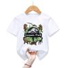 Hot Movie Jurassic Park Birthday Gift 1-10th Tshirt Funny Dinosaur T-Shirts Boys Tshirts Kids Clothes Tops