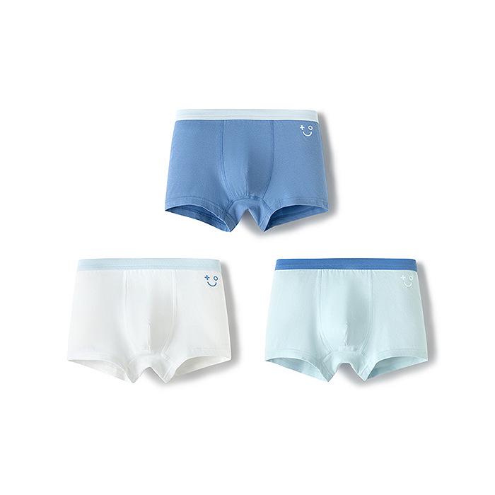 Balabala Girls' Cotton Boxer Shorts - 3-Pack, No-Wedgie, Skin-Friendly, Small to Large Sizes
