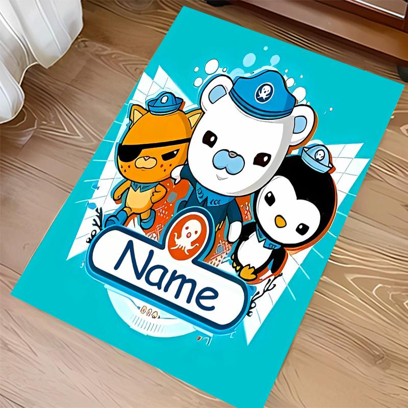 Custom personalization Octonauts Print Area Rug - Soft, Washable Non-Slip Indoor Mat,Living Room,Home&Office Decorative Rug
