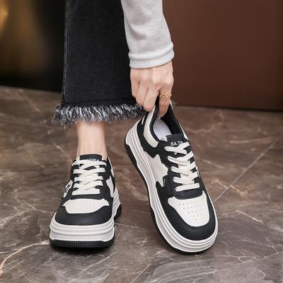 Zapatillas de plataforma para mujer, diseño de estrellas, con cordones, para monopatín, planas, cómodas, para correr al aire libre, tenis, zapatillas para correr