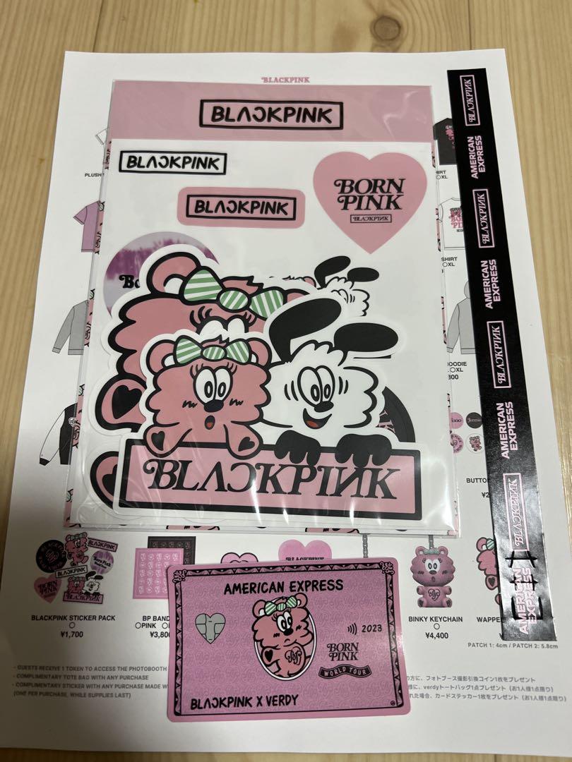 

[USED] VERDY × BLACKPINK Sticker Novelty Set for AMEX Members