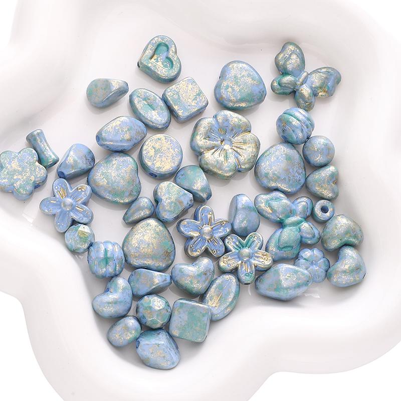 10g/bag 5-20mm Acrylic Imitation Picasso Blend Beads DIY Bracelet Necklace Earrings Jewelry Accessories