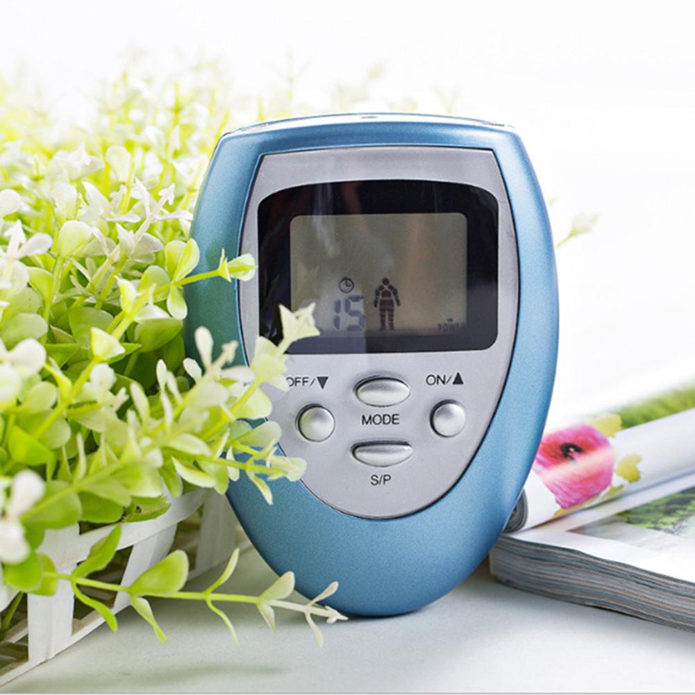 8 Modes Tens Muscle Stimulator Pain Relief Pulse Electrotherapy Massager Power-Off Protection Portable for Home Office Supplies