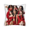 New Kpop Style Girls Katseyes Pillow Cover Graphic Cushion Cover Funny Pillow Case For Chair Sofa Home Decor