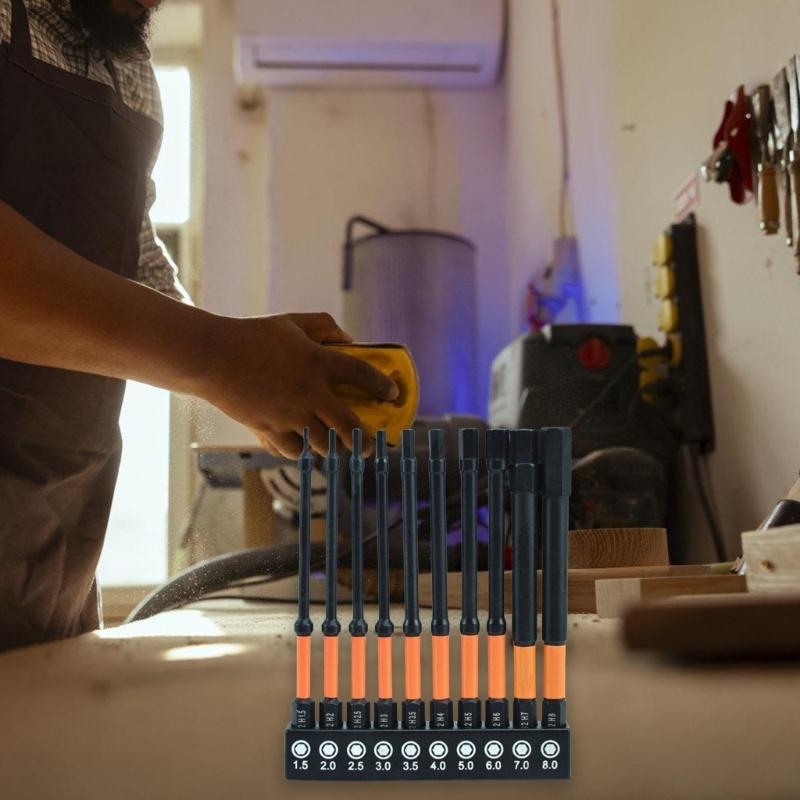 10Pcs Drill Bit Set Security Tamper Proof Drill Bit 1/4 Hex Shank Quick Changing Connection Driver Drill Screwdriver Bit