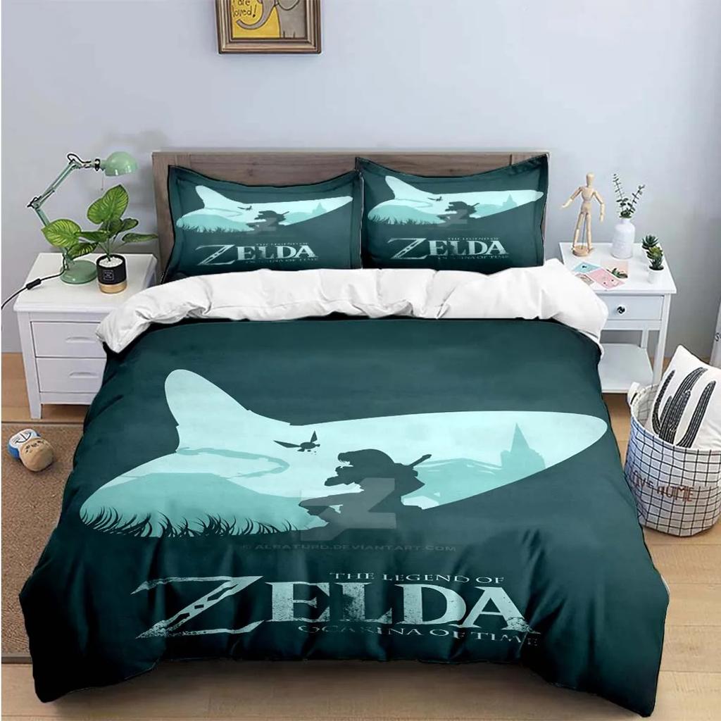 Exquisite Game Z-Zelda Printed Bedding Sets Exquisite Set Duvet Cover Bed Comforter Set Bedding Set Luxury Gift Home Textiles