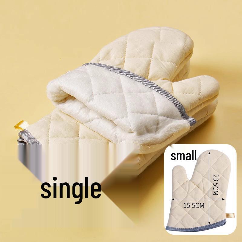 Heat-Resistant Silicone Oven Gloves: Anti-Scald, Non-Slip, Thickened for Baking and Steaming.