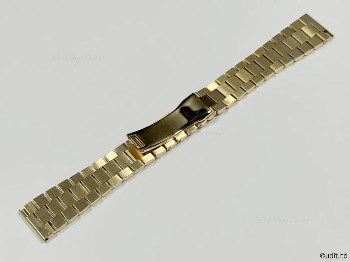 [USED] 20mm lug width Rolex compatible President bracelet watch strap, gold