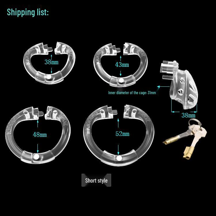 Sissy Chastity Lock for Men: Male Chastity Device and Penis Ring for Slave Training and BDSM Supplies
