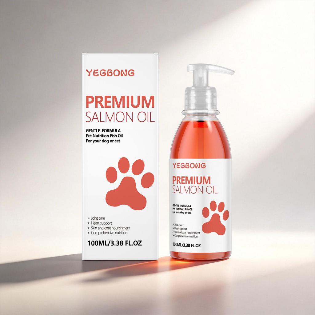 YEGBONG Pet Salmon Oil for Dogs: Enhances Coat Smoothness & Shine, Nutritional Care