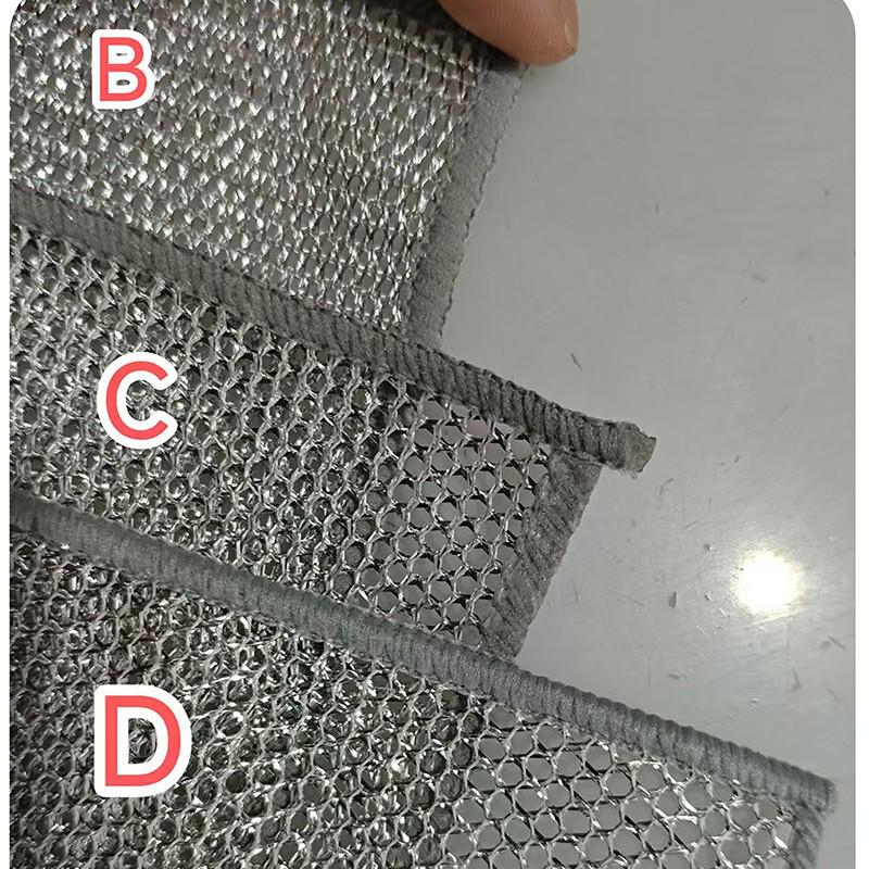 Steel Wire Dishcloth & Diamond Sand Scouring Pad for Kitchen