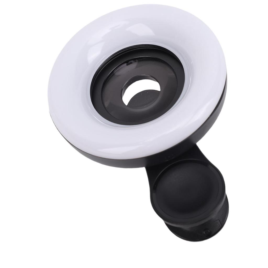 Phone Macro Lens with LED Fill Light 15X High Definition Lens for Eyelashes Jewelry Detail Photography