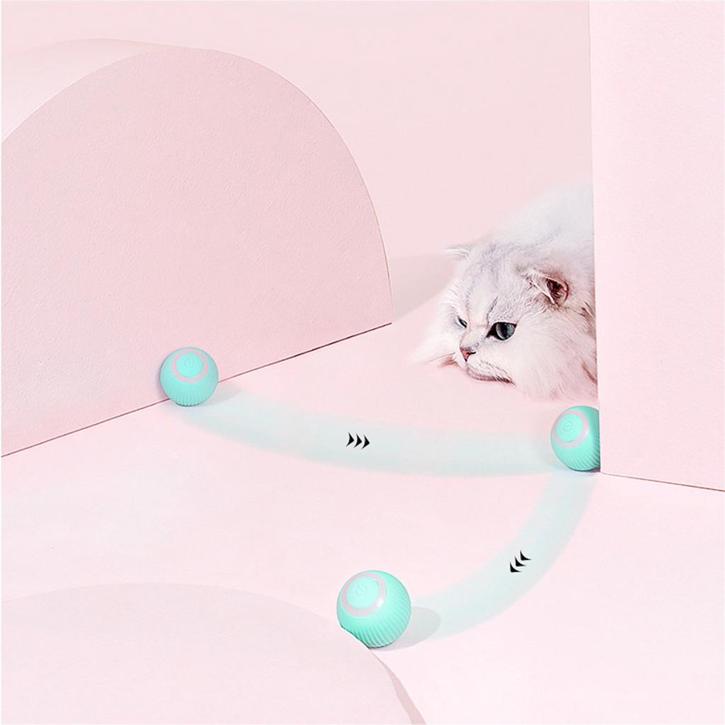 Smart Toys Automatic Rolling Ball Electric Toys Interactive For Cats Training Self-moving Toys For Indoor Playing