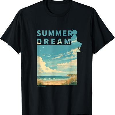 Japanese Summer Dream In Streetwear Harajuku Retro Vaporwave T-Shirt