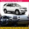 For Toyota Fortuner 2005~2015 AN50 AN60 Hilux SW4 SR5 Anti-Slip Mat Dashboard Cover Pad Sunshade Dashmat Carpet  Accessories Ru