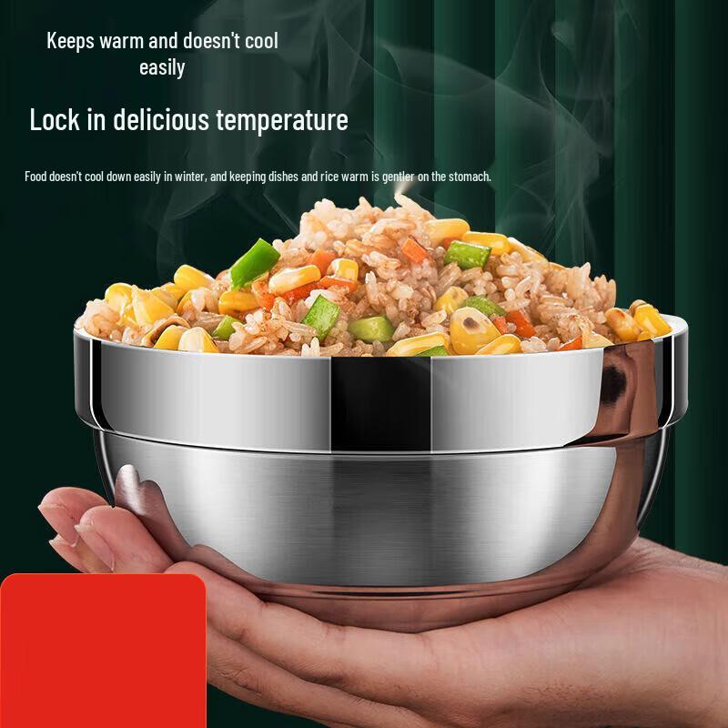 Fenfei Double-Layer Anti-Scald Stainless Steel Bowl