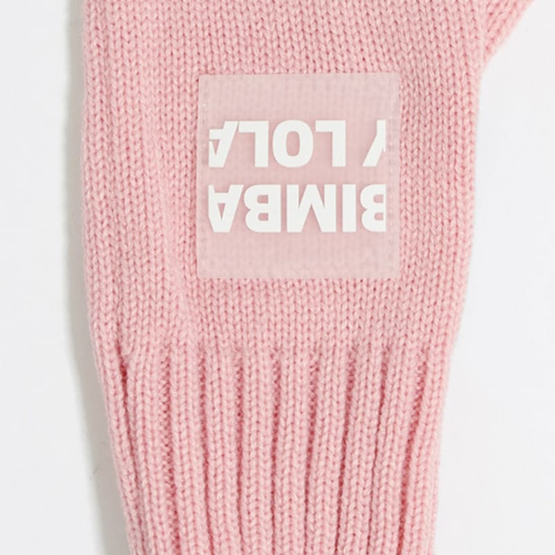 BIMBA Y LOLA [23FW] BIMBA Y LOLA Ροζ Πλεκτά Γάντια B236AIG007PKB