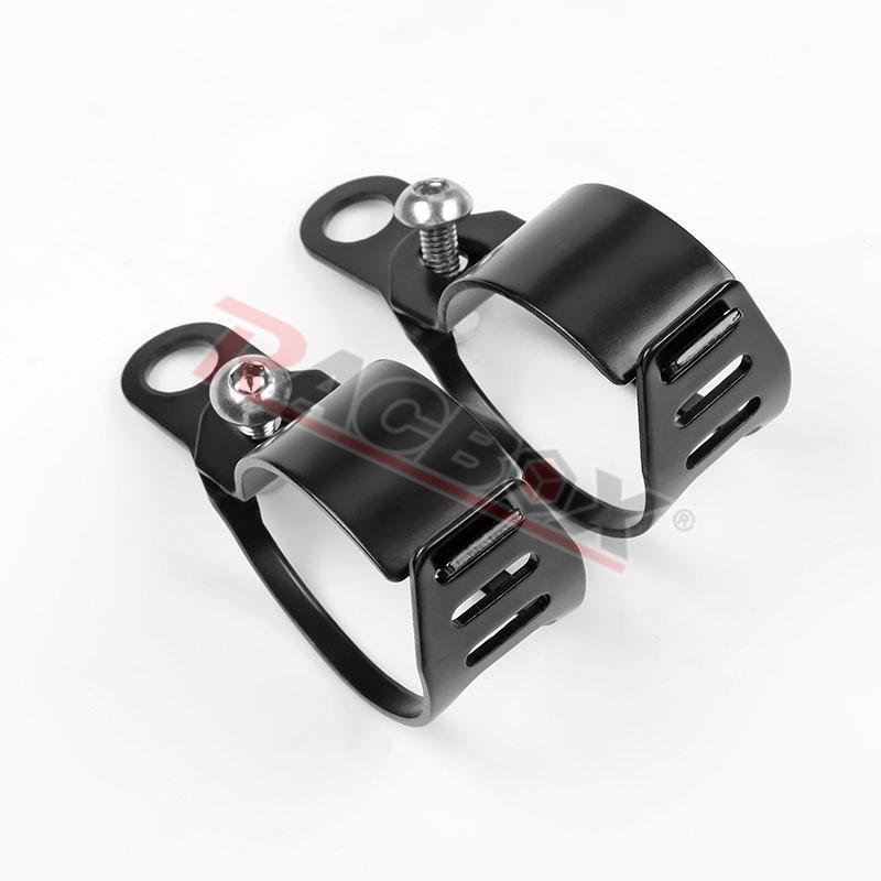 Metal 35-50mm Front Fork Clamp Left Right Motorcycle Turn Signal Lights Mount Fixed Bracket for Sport Chopper Street Custom Bike