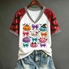 Women's Cute Halloween Printed Short Sleeve T-Shirt
