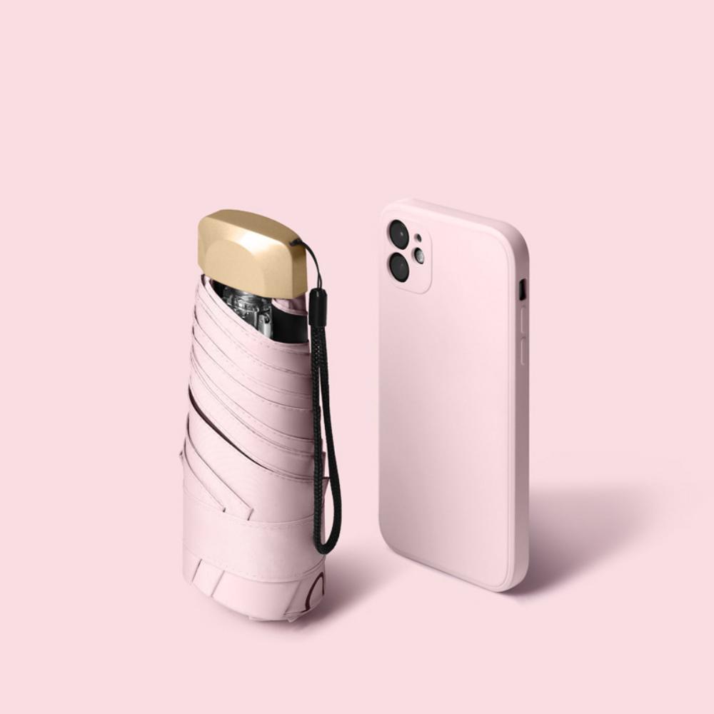 Anti-UV Mini Sun Protection Umbrella Lightweight Folding Sun Umbrella  Students