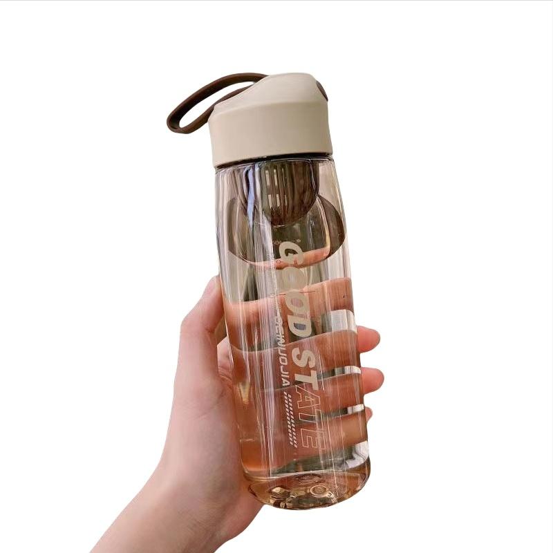 

Summer Outdoor Sports Water Cup Student with Lift Rope Portable with Tea Leak Large-capacity Water Cup High Value Practical Cup 480ML кавовий