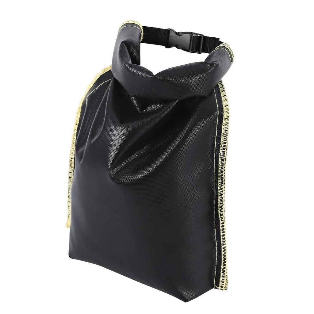 Garvee Fireproof Charcoal Ash Bag Heat Resistant Fire Extinguishing Bag for Camping BBQ Outdoors Self-Standing Fiberglass Water-Resistant 30x11cm