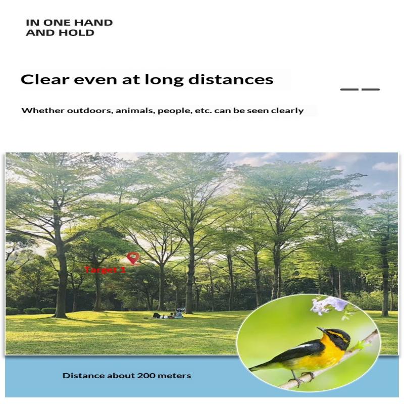 Hd Zoom Portable Powerful Binoculars Long Range Bak4 Telescope Jumelles Folding Low Light Binoculars For Hunting