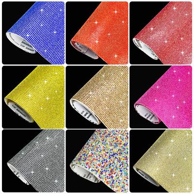 12x20/24x20cm Samoprzylepny Arkusz Naklejek z Kryształkami Rhinestone Błyszczące Naklejka Dekoracyjna DIY z Diamentami Telefon Samochód Wykończenie Dekoracja Naklejka