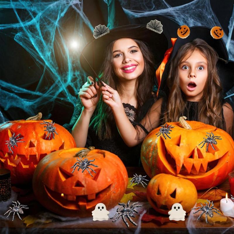 Pumpkin/Ghost Halloween Theme Hair Claw Clip Holiday Party Headwear Hair Claws For Hair Diy Accessory Hair Styling